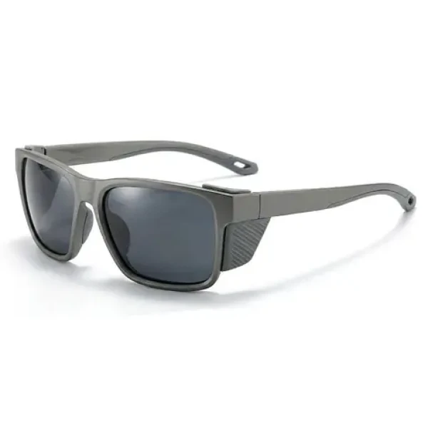 VeyRey Sportovní polarizační sluneční brýle Binow šedá obruba černá skla (8596545423401)