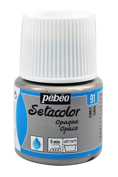 Barva na textil Pébéo Setacolor Opaque 45 ml - Šedá 91