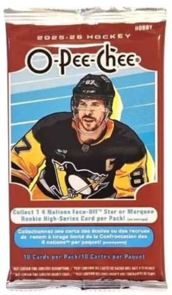Hokejové Karty NHL 2025-26 Upper Deck O-Pee-Chee Hobby Balíček