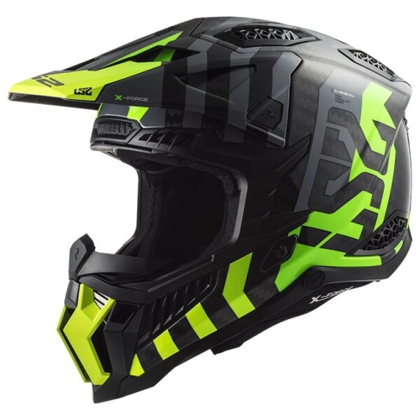 Ls2 Mx703 X-Force Carbon-06 Barrier off-road helma zelená