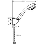 HANSGROHE - Crometta 85 Sprchová souprava Mono, 1 proud, chrom 27576000