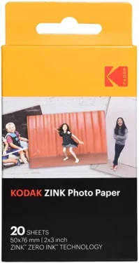 Kodak ZINK fotopapír 5x7,6 cm 20 listů / Samolepicí fotopapír / lesklý / bez inkoustu (11/RODZ2X320)