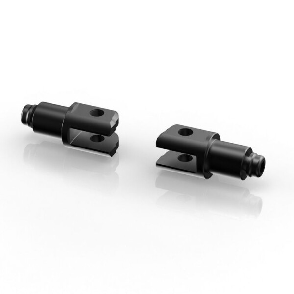 Adaptér Rizoma pro stupačky řidiče pro motocykly Honda Cb650R, černá (2ks) - Černá
