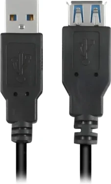 Sharkoon černá / Prodlužovací kabel USB 3.0 / USB-A / SuperSpeed 5 Gbps / 3 m (4044951015696)