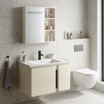 REA - Sada koupelnového nábytku s umyvadlem Tula 60cm Beige REA-M0034
