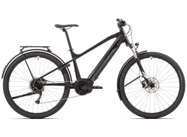 Rock Machine Torrent e50-29 B trekingové elektrokolo Touring/Gloss Black/Grey vel. M
