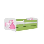 Dětská postel Babydreams+M zelená 80x180 Princezna 2