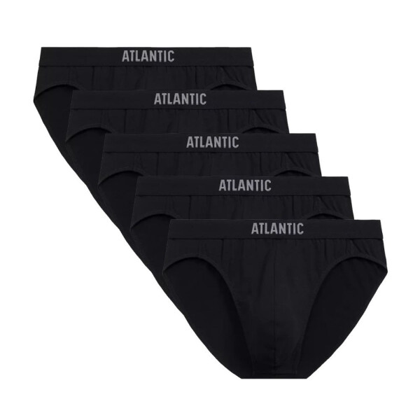 Pánské slipy 5 pack 094 black - Atlantic černá S