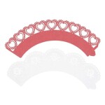 PME Krajkové obaly na mufiny Valentýn 12 ks