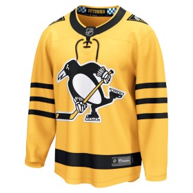 Fanatics Pánský dres Pittsburgh Penguins NHL Breakaway Alternate - Žlutá Velikost: 3XL