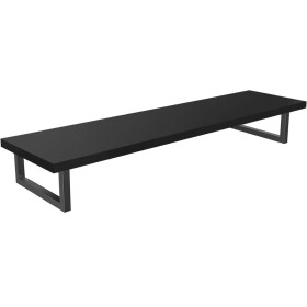CERANO Deska pod umyvadlo Navira Pro + 2+1 podpěrná konzole - černá matná - 160x46x3,6 cm - 6061196