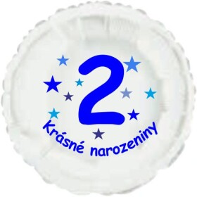 Krásné 2. narozeniny fóliový balónek kruh pro kluky Balonky.cz Krásné 2. narozeniny fóliový balónek kruh pro kluky Balonky.cz