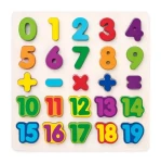 Woody Puzzle - číslice na desce