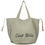 Trendy textilní dámská kabelka na rameno Bellinda, šedá