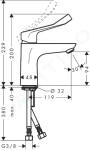 HANSGROHE - Focus Umyvadlová baterie, chrom 31915000