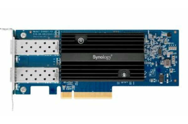 Synology E10G21-F2 / síťová karta / PCIe 3.0 x8 / 2x LAN 10Gb/s SFP+ / podpora modulů SR, LR, DAC (E10G21-F2)