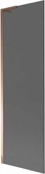 MEXEN/S - Next L vanová zástěna FIX 60 x 150, grafit, růžové zlato 895-060-000-03-40-60