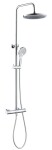 Kielle - Nefia Sprchový set s termostatem, 24 cm, 3 proudy, chrom 20627010E