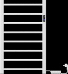 MEXEN - Oso elektrický sušák na ručníky 910 x 500 mm, 200 W, bílá W304-0910-500-00-20