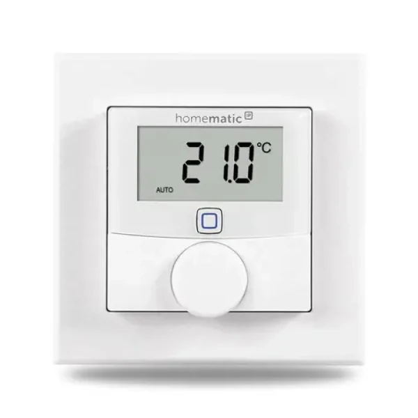 Homematic IP HmIP-BWTH Nástěnný termostat se senzorem vlhkosti a spínaným výstupem 230V – zápustná montáž (HmIP-BWTH)