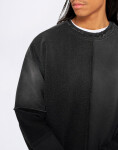 Edwin Bluff Sweat Black distressed washed M