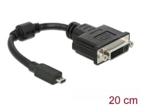 Delock Adapter HDMI Micro-D (M) - DVI 24+5 (F) 0.2m černá (65563)