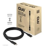 CLUB3D CAC-1529 kabel USB-C M/F černá 2m / 4K 60Hz (CAC-1529)