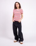Tričko Armedangels Kardaa Stripes 3491 pink mist-mars red