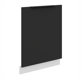 Dvířka na vestavnou myčku nádobí Aria ZM 713x596 Barva korpusu: Bílá, Barva dvířek: BL - Black AFM