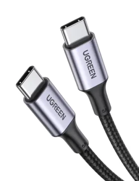 UGREEN US316 Nabíjecí kabel USB-C (M) - USB-C (M) 1 m černá / QC3.0 (70427)