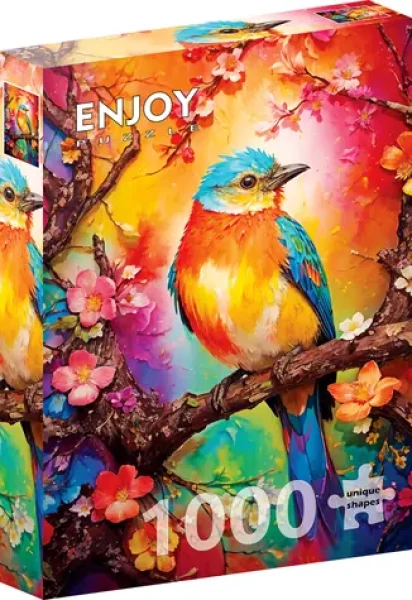 ENJOY Puzzle Barevný ptáček