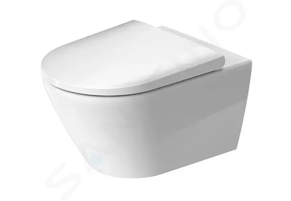 DURAVIT - D-Neo Závěsné WC se sedátkem SoftClose, Rimless, bílá 45770900A1