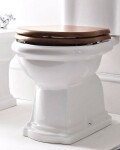 KERASAN - RETRO WC sedátko Soft Close, ořech/bronz 108640