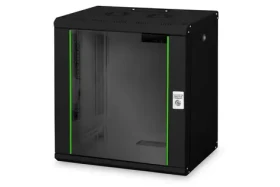 Digitus Unique černá / Nástěnný rozvaděč / 19" / 12U / 643x600x450 mm / aktivní chlazení (DN-19 12-U-SW)