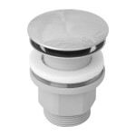 OMNIRES - Zátka klik-klak pro umyvadlo s přepadem chrom /CR/ A64CR