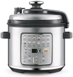 Sage Fast Slow Go / elektrický tlakový hrnec / 1100W / 6 l / 12 přednastavených programů / LCD (SPR680)