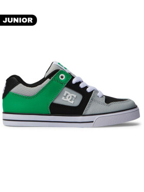 Dc PURE BLACK/KELLY GREEN dětské boty