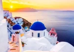 ENJOY Puzzle Východ slunce nad Santorini, Řecko