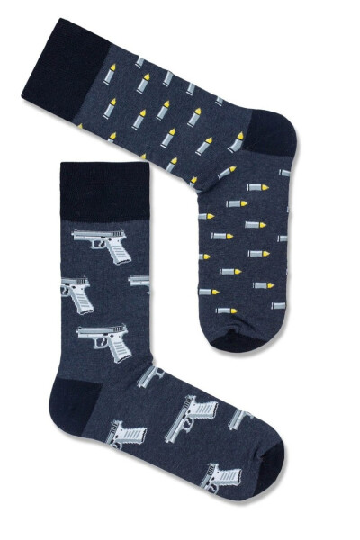 PÁNSKÉ PONOŽKY AVANGARD PISTOLS 0125.098 tmavá melanž 39-42