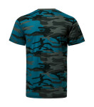 Camouflage tričko unisex camouflage petrol 2XL