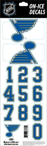 Sport Star Samolepky na helmu St. Louis Blues NHL Decals