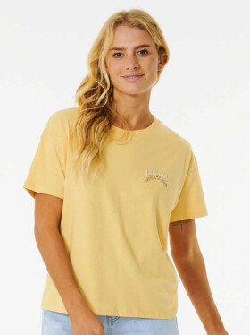 Rip Curl RIPTIDE RELAXED washed yellow dámské tričko krátkým rukávem