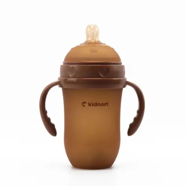 Kidnort Eple Kojenecká lahev pro kojené děti 250ml 6m+ hnědá (KID000053)