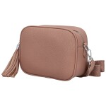Stylová dámská koženková crossbody kabelka Danika, starorůžová