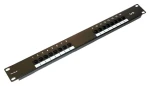 XtendLan 19" černý / Patch panel / 16 portů / RJ-45 / Cat5E / 1U (XL-PP19-16C5UD)