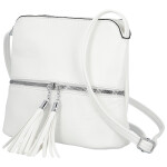 Stylová dámská koženková crossbody Kira, bílá