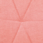 Židle jídelní, růžová látka, černé kovové nohy