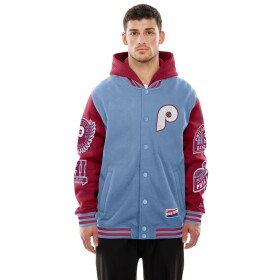 New Era Pánská bunda Philadelphia Phillies MLB Cooperstown Full Snap Patch Velikost: 2XL