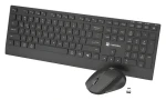 Natec Stingray 2 černá / Set klávesnice a myši / US / Bezdrátové / Bluetooth + USB-A / Numerická klávesnice (NZB-2315)