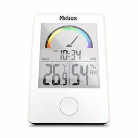 Mebus 11130 Thermo-Hygrometer bílá / Vnitřní teploměr / Vnitřní vlhkoměr / 2 x AA (11130)